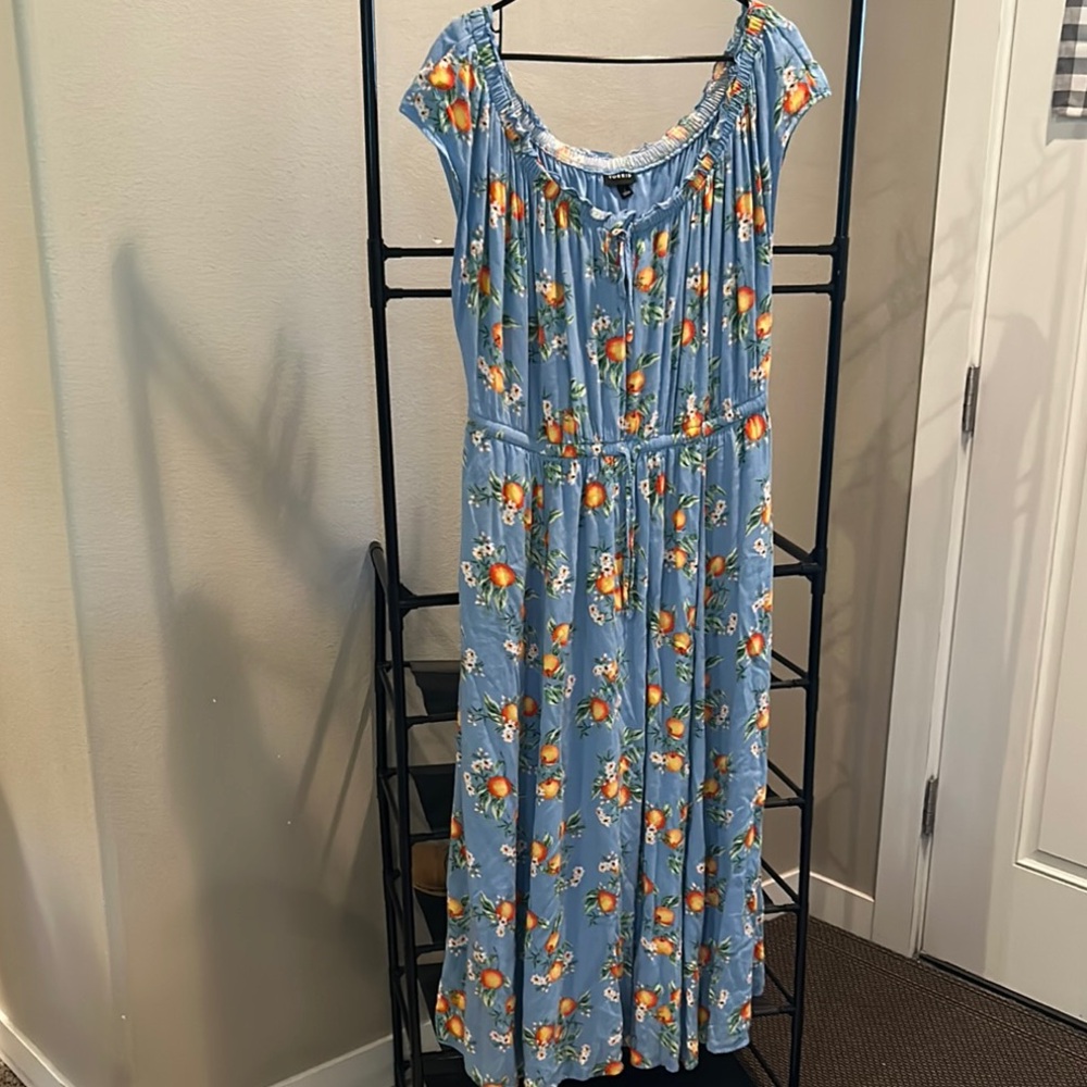 Torrid Blue Sleeveless Maxi Sundress